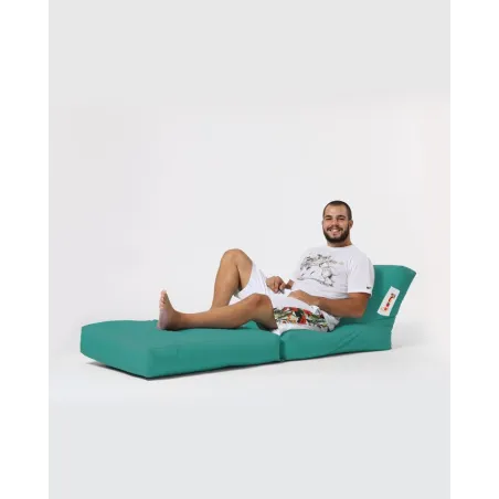 Fotoliu Puf de Plaja Siesta Sofa Bed Pouf - Turquoise  - 1