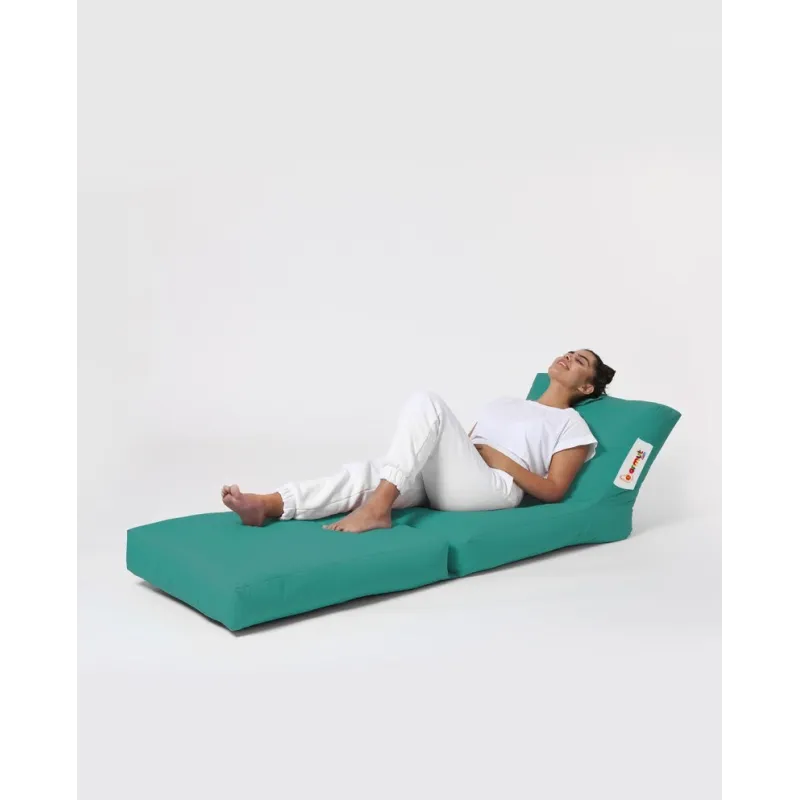 Fotoliu Puf de Plaja Siesta Sofa Bed Pouf - Turquoise  - 2