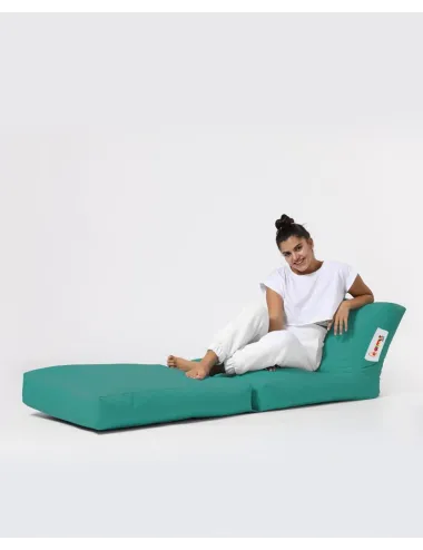 Fotoliu Puf de Plaja Siesta Sofa Bed Pouf - Turquoise  - 3