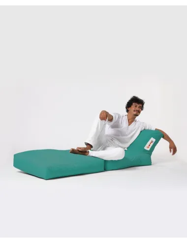 Fotoliu Puf de Plaja Siesta Sofa Bed Pouf - Turquoise  - 4