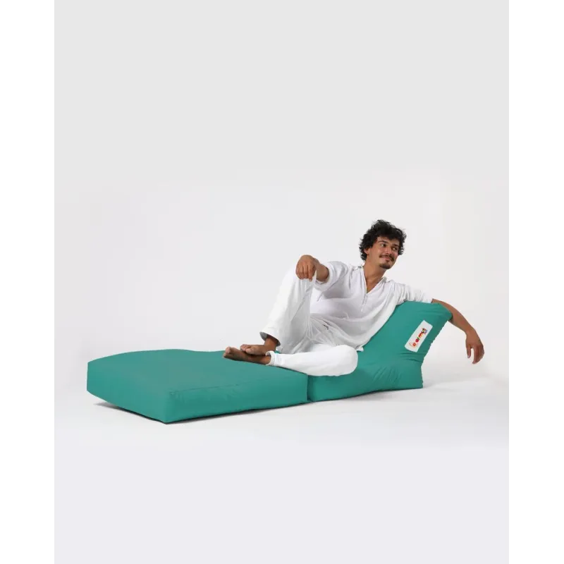 Fotoliu Puf de Plaja Siesta Sofa Bed Pouf - Turquoise  - 4