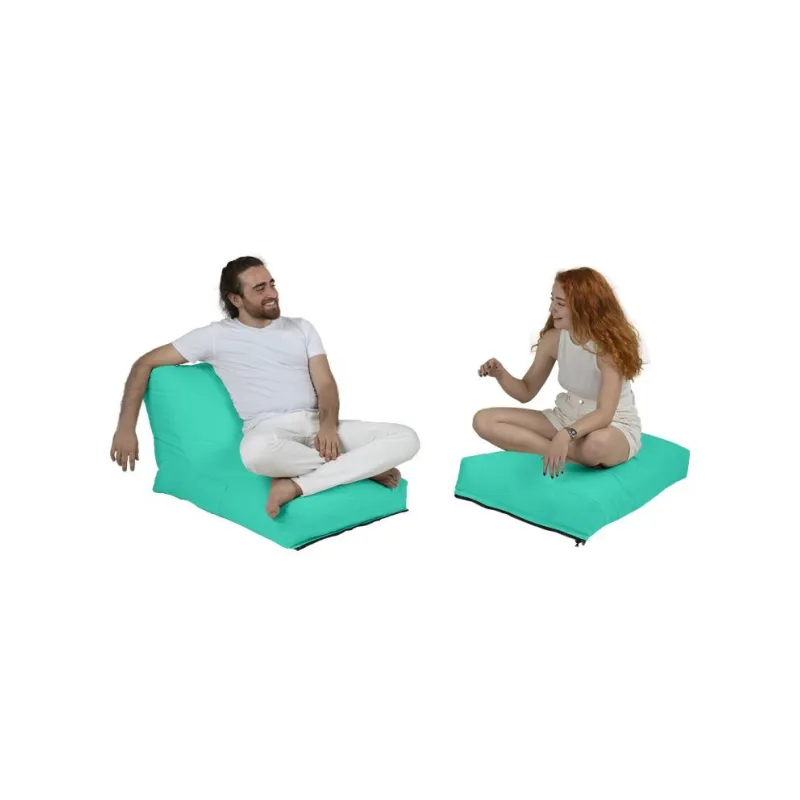 Fotoliu Puf de Plaja Siesta Sofa Bed Pouf - Turquoise  - 5