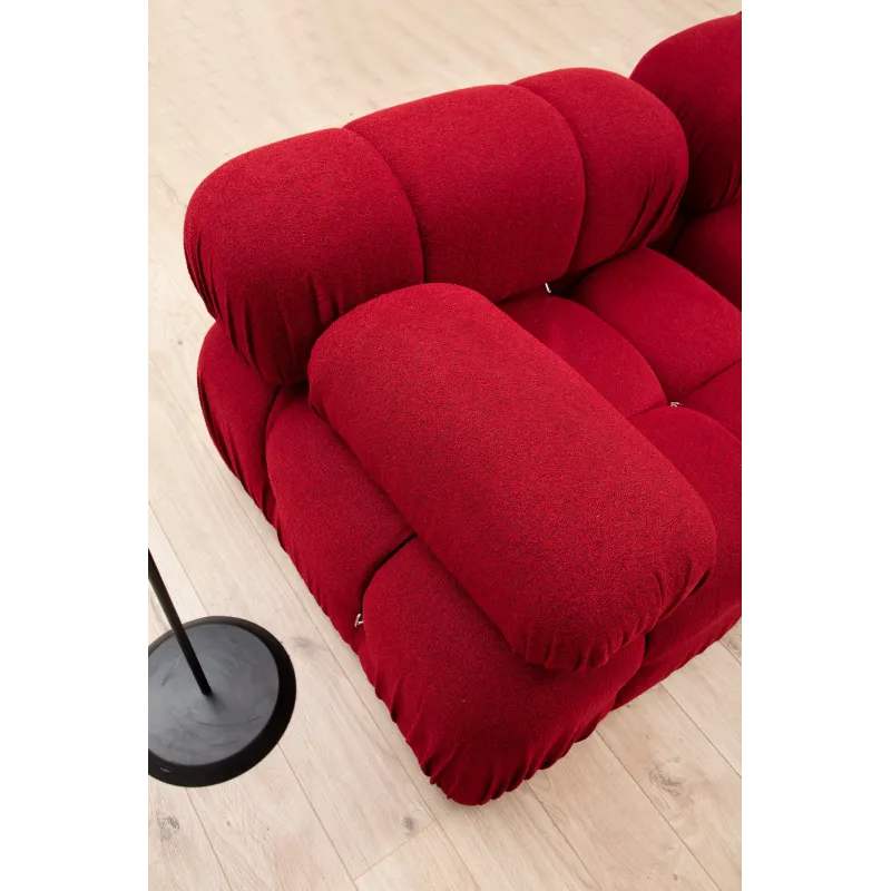 Canapea Tip Coltar Bubble Corner ( L1-O1-1R -Puf) - Red  - 3