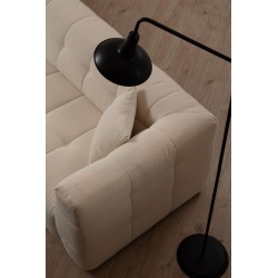 Canapea Moderna Tip Coltar Tapitat Cady 3 Seater Left - Beige - 4
