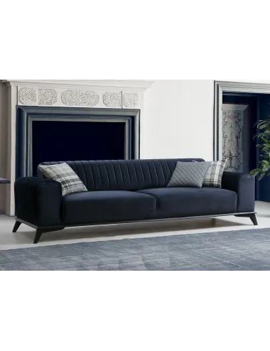 Canapea 3 Locuri Lisa - Navy Blue  - 1