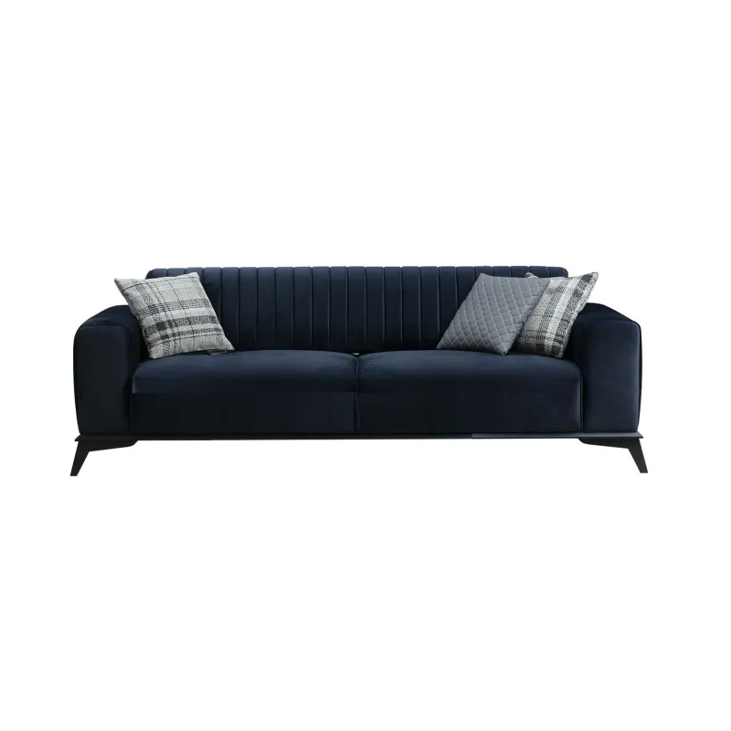 Canapea 3 Locuri Lisa - Navy Blue  - 2