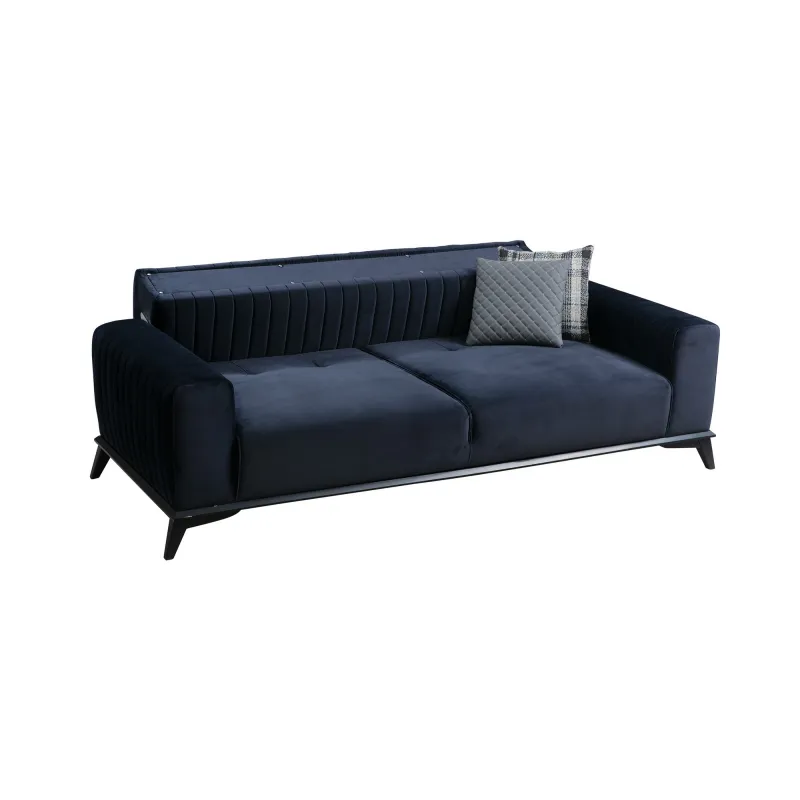 Canapea 3 Locuri Lisa - Navy Blue  - 3