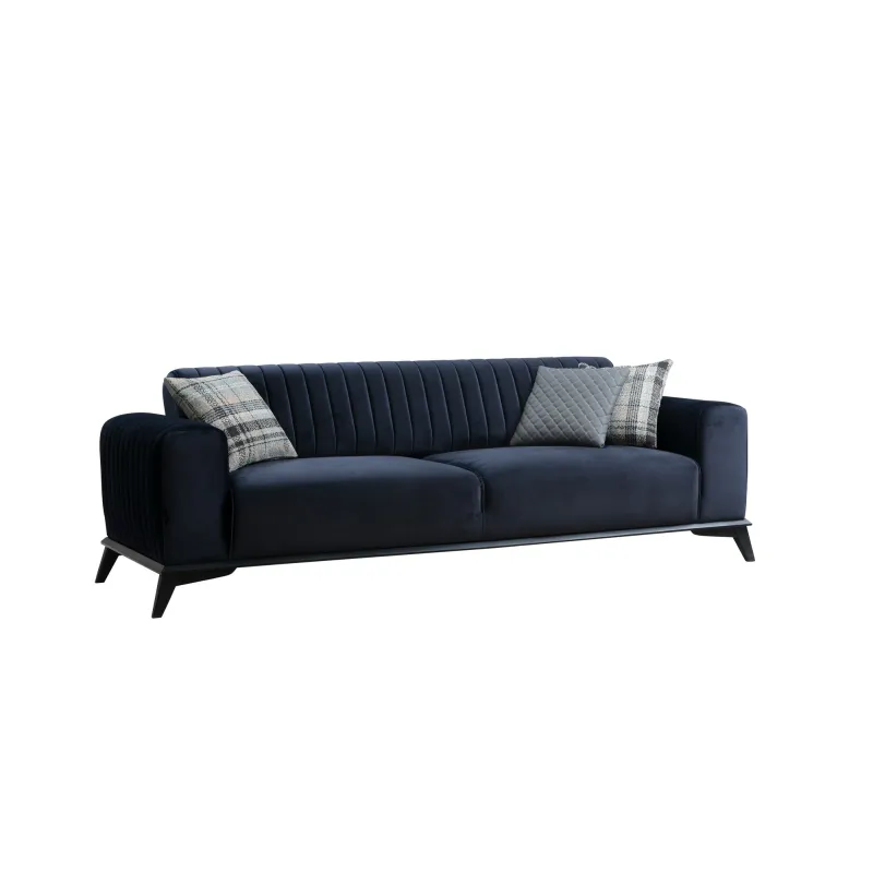 Canapea 3 Locuri Lisa - Navy Blue  - 5