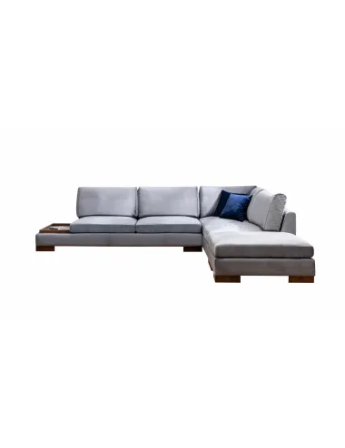 Canapea Tip Coltar cu Suport de Cafea Tulip Corner Right Without Pouf - Dark Grey  - 5