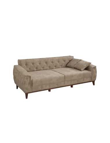 Canapea Tapitata cu 3 Locuri Marta - Cream 225 X 85 X 94  - 5