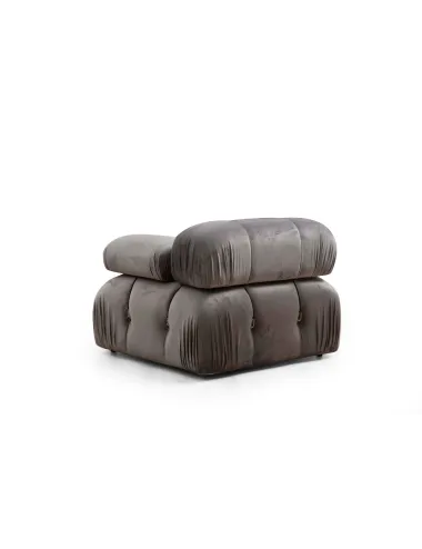 Canapea Tip Coltar Bubble Corner ( L1-O1-1R -Puf) - Grey  - 4
