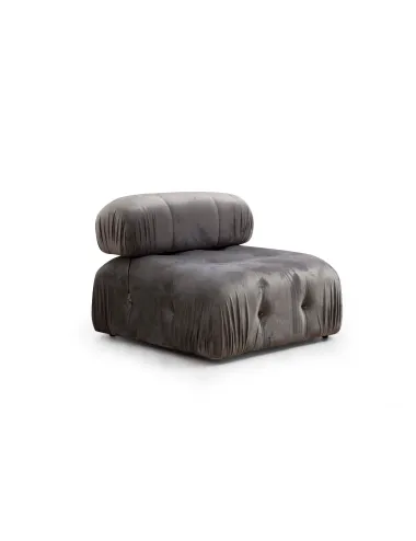 Canapea Tip Coltar Bubble Corner ( L1-O1-1R -Puf) - Grey  - 6