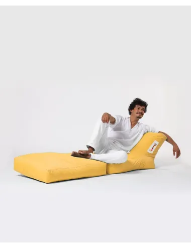 Fotoliu de Plaja Puf Bean Bag Siesta Sofa Bed Pouf - Yellow - 1