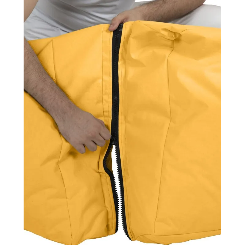 Fotoliu de Plaja Puf Bean Bag Siesta Sofa Bed Pouf - Yellow  - 4