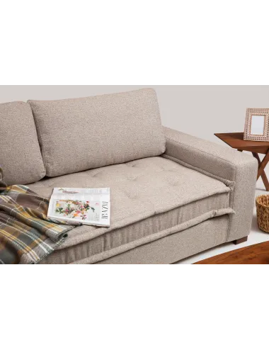 Canapea Tip Coltar Lena Corner (CHL-3R) - Sand Beige  - 3