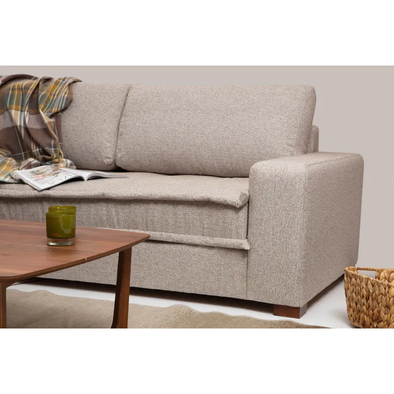 Canapea Tip Coltar Lena Corner (CHL-3R) - Sand Beige  - 4