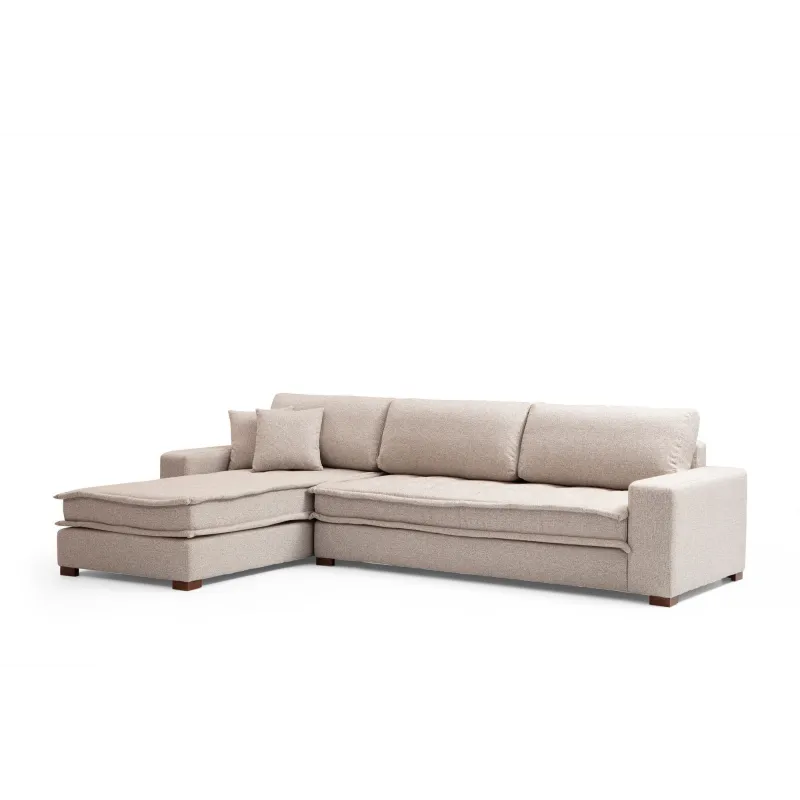 Canapea Tip Coltar Lena Corner (CHL-3R) - Sand Beige  - 5