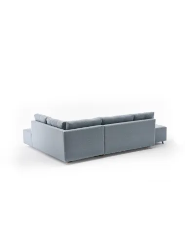 Canapea Tip Coltar Extensibil Manama Corner Sofa Bed Right - Light Blue  - 4
