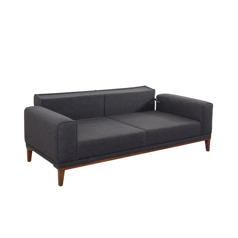 Canapea Tapitata 3 Locuri Liones 33 - Anthracite 223 X 82 X 94  - 6