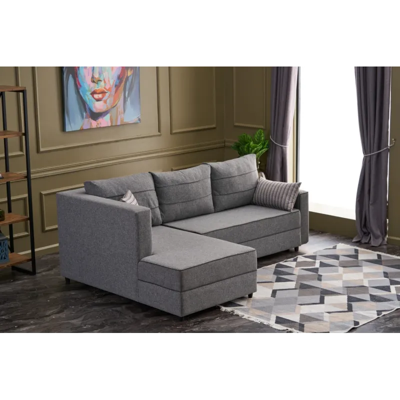 Canapea Tip Coltar Extensibil Ece Left - Grey  - 2