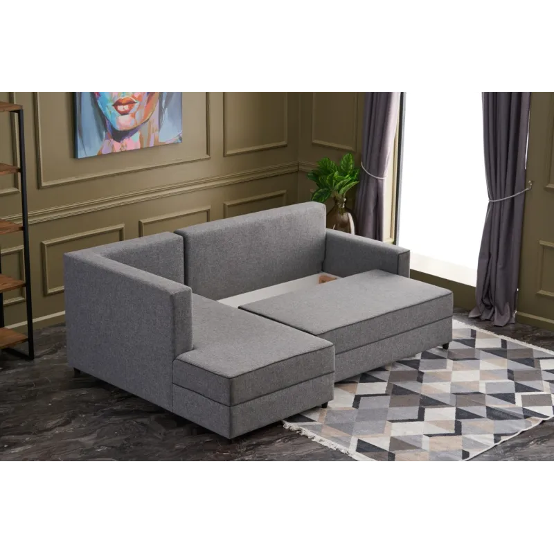 Canapea Tip Coltar Extensibil Ece Left - Grey  - 4