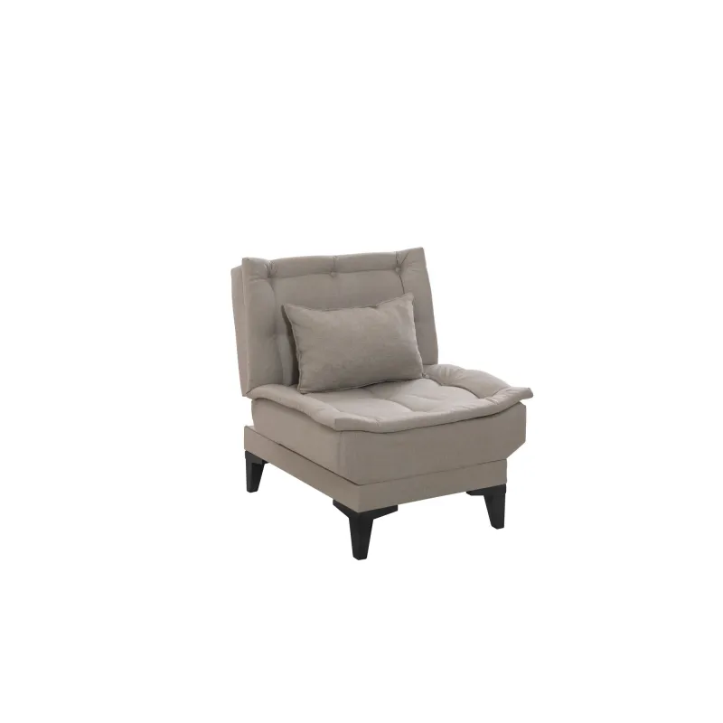 Set 2 Piese Canapea si Fotoliu Santo-S-1070 - Cream  - 6