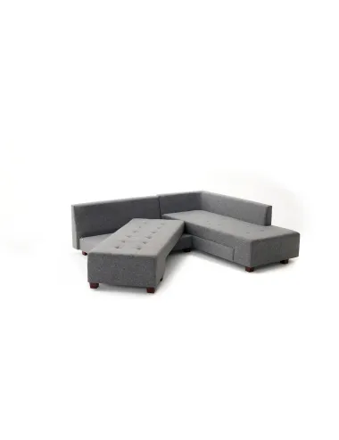 Canapea Tip Coltar Extensibil Manama Corner Sofa Bed Right - Grey  - 5