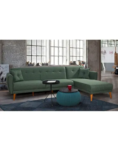 Canapea Tip Coltar Aria Corner - Green  - 1