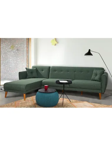 Canapea Tip Coltar Aria Corner - Green  - 2