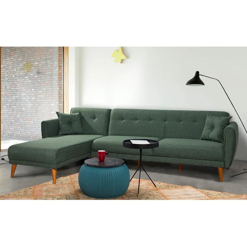 Canapea Tip Coltar Aria Corner - Green  - 2