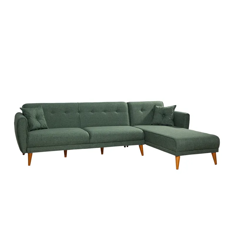 Canapea Tip Coltar Aria Corner - Green  - 4