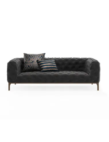 Canapea Tapitata Moderna 2 Locuri Fashion - Grey - 2