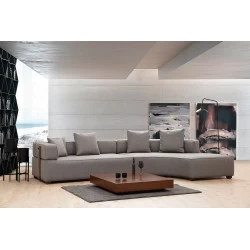 Canapea Tip Coltar Tapitat Modern Gondol-1 (L3-CHL) - Grey  - 1