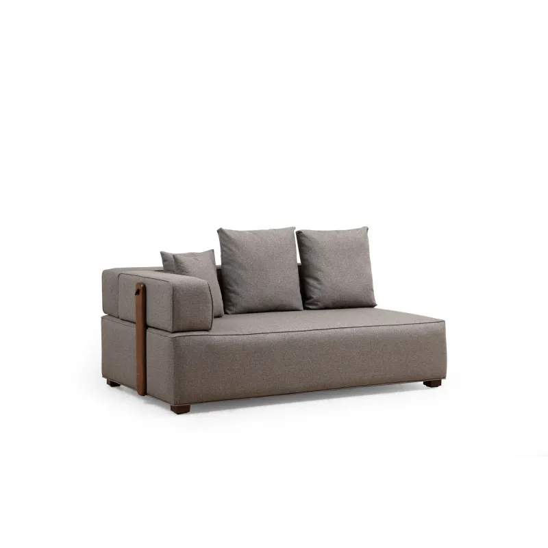 Canapea Tip Coltar Tapitat Modern Gondol-1 (L3-CHL) - Grey  - 5