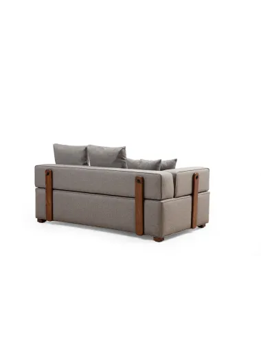 Canapea Tip Coltar Tapitat Modern Gondol-1 (L3-CHL) - Grey  - 6
