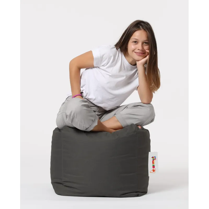 Fotoliu Puf Bean Bag Square Pouf - Fume  - 1