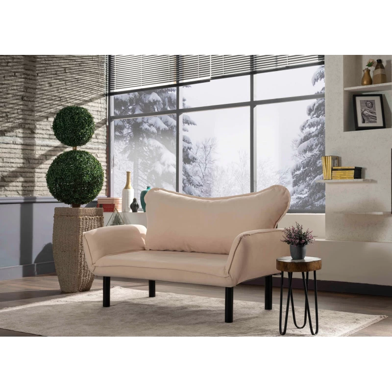 Canapea cu 2 Locuri Chatto - Cream 140 X 70 X 65  - 1