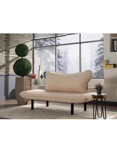 Canapea cu 2 Locuri Chatto - Cream 140 X 70 X 65 - 2