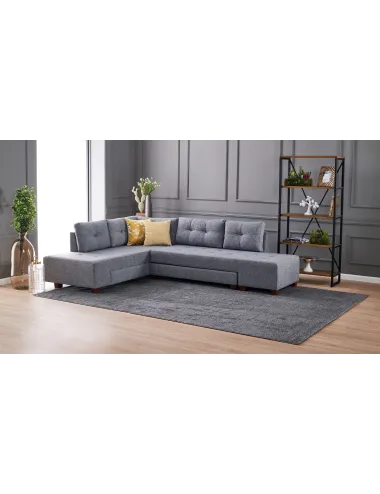 Canapea Tip Coltar Manama Corner Sofa Bed Left - Grey  - 1