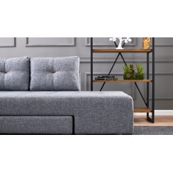 Canapea Tip Coltar Manama Corner Sofa Bed Left - Grey - 3