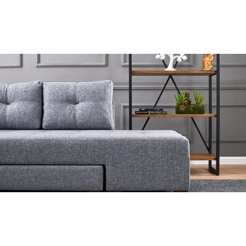Canapea Tip Coltar Manama Corner Sofa Bed Left - Grey  - 3