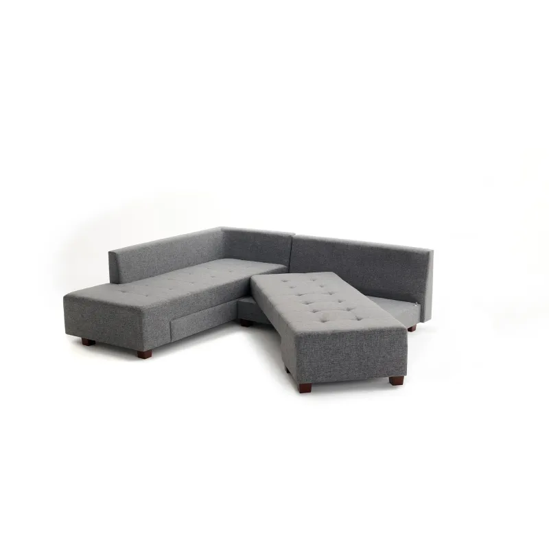 Canapea Tip Coltar Manama Corner Sofa Bed Left - Grey  - 5