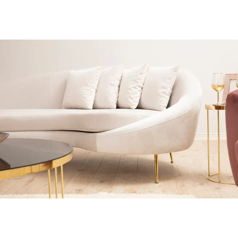 Canapea Moderna cu 3 Locuri Eses Right - Beige 255 X 120 X 85  - 3