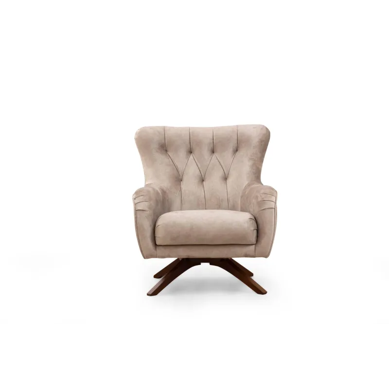 Fotoliu Modern Tapitat Siesta Armchair - Cream  - 2