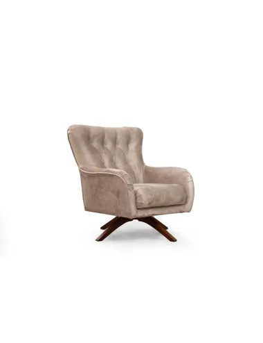 Fotoliu Modern Tapitat Siesta Armchair - Cream  - 3