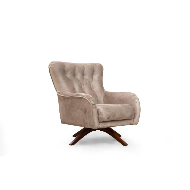 Fotoliu Modern Tapitat Siesta Armchair - Cream  - 3