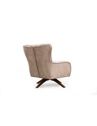 Fotoliu Modern Tapitat Siesta Armchair - Cream  - 4
