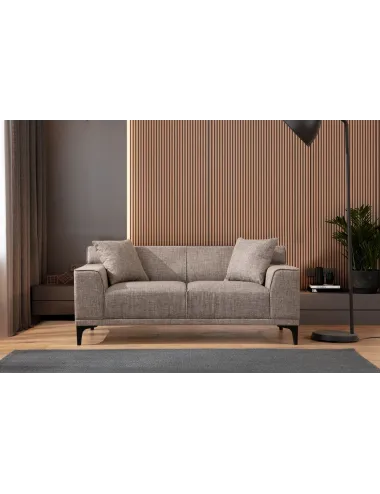 Canapea cu 2 Locuri Petra 2 - Fawn 163 X 86 X 69 - 1