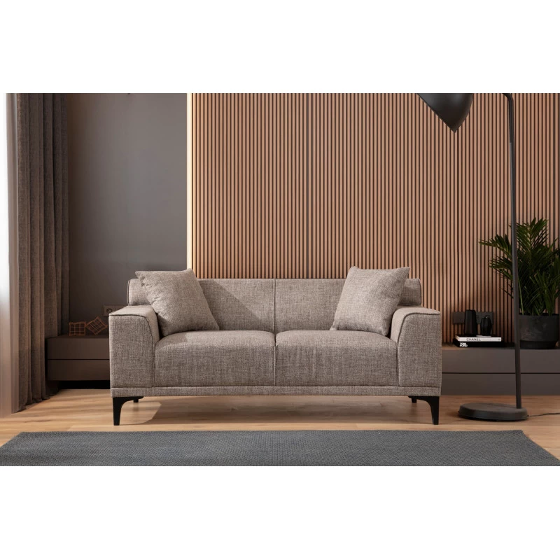 Canapea cu 2 Locuri Petra 2 - Fawn 163 X 86 X 69  - 1