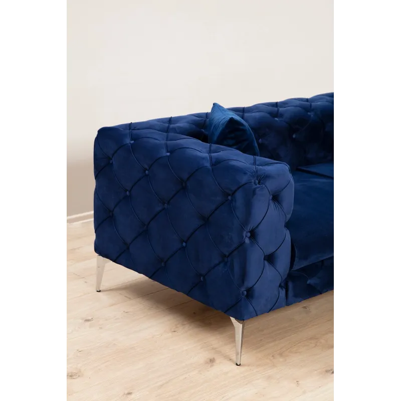 Canapea CHESTERFIELD Como - Navy Blue 2 Locuri 197 X 70 X 90  - 2
